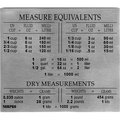 Norpro 5 x 4 in. Silver Stainless Steel Measure Equivalent Magnet Guide 6030987
